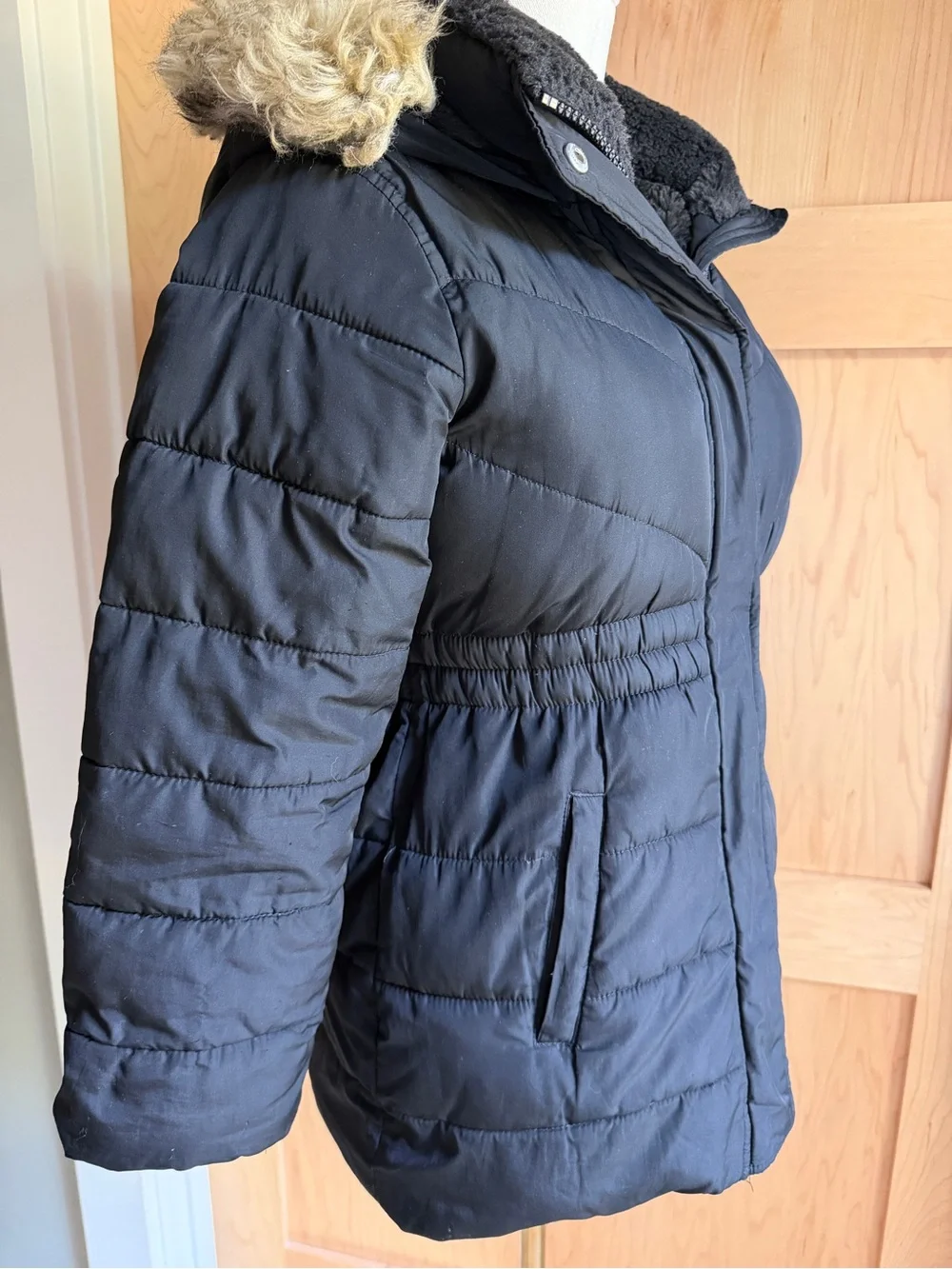 Abercrombie kids quilted winter puffer coat | size 9/10